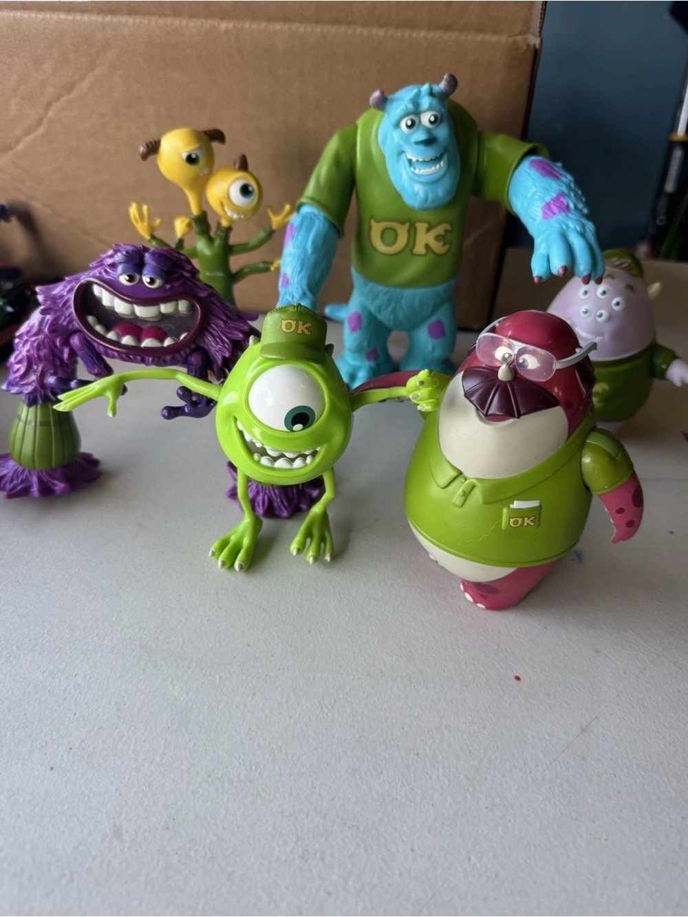 Disney Monsters University Character Figure Set - Green, Blue & Purple
